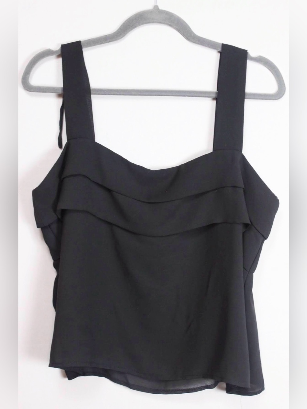 Andrée Gaye The Shirt Off My Back Sheer Box slightly cropped Flowy black